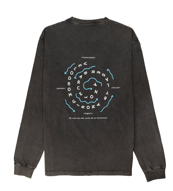 laser barcelona VELODROM BY LASER TRAMUNTANA LONGSLEEVE TEE BLACK