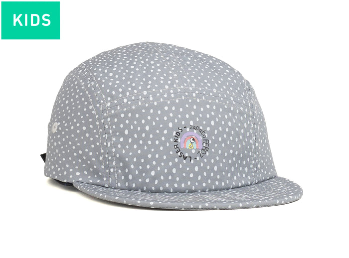 laser barcelona ZAPATO FEROZ X LASER KIDS 5 PANEL HAT GRIS