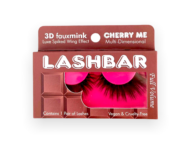 Lash Pop Single-Pack Cherry Me 3D Fauxmink Lashbar False Eyelashes False Eyelashes