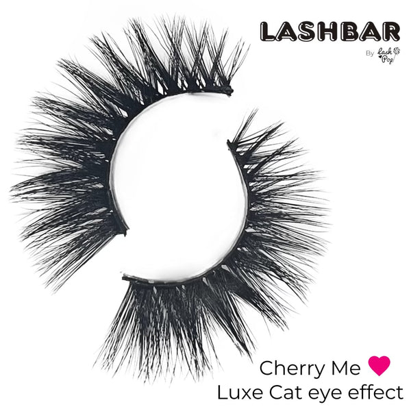 lash pop Single-Pack Cherry Me 3D Fauxmink Lashbar False Eyelashes False Eyelashes