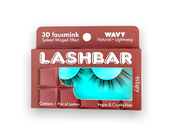 Lash Pop Single-Pack Wavy 3D Fauxmink Lashbar False Eyelashes False Eyelashes