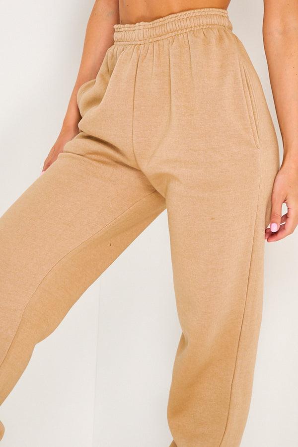 Lasula Camel Oversized Casual Joggers