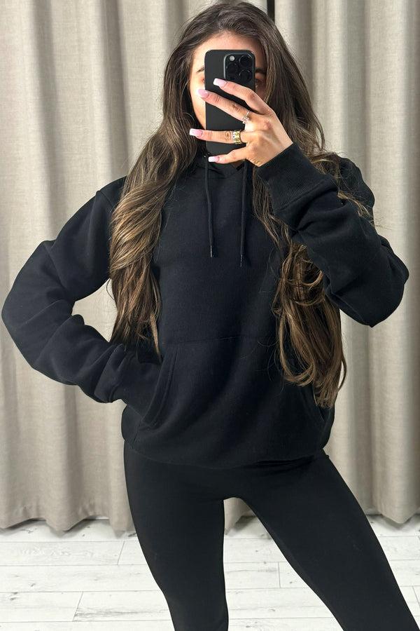 lasula Canden Black Pull Over Hoodie