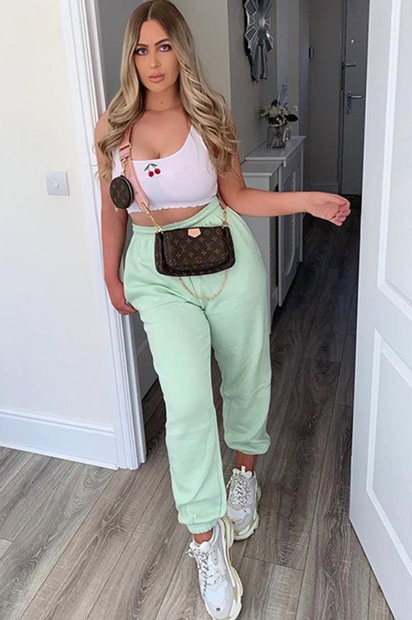 Lasula Gabriella Mint Oversized Comfy Joggers