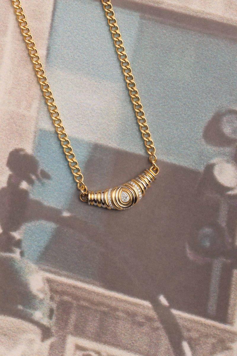 L'atelier Nawbar Karma Full Gold Statement Necklace