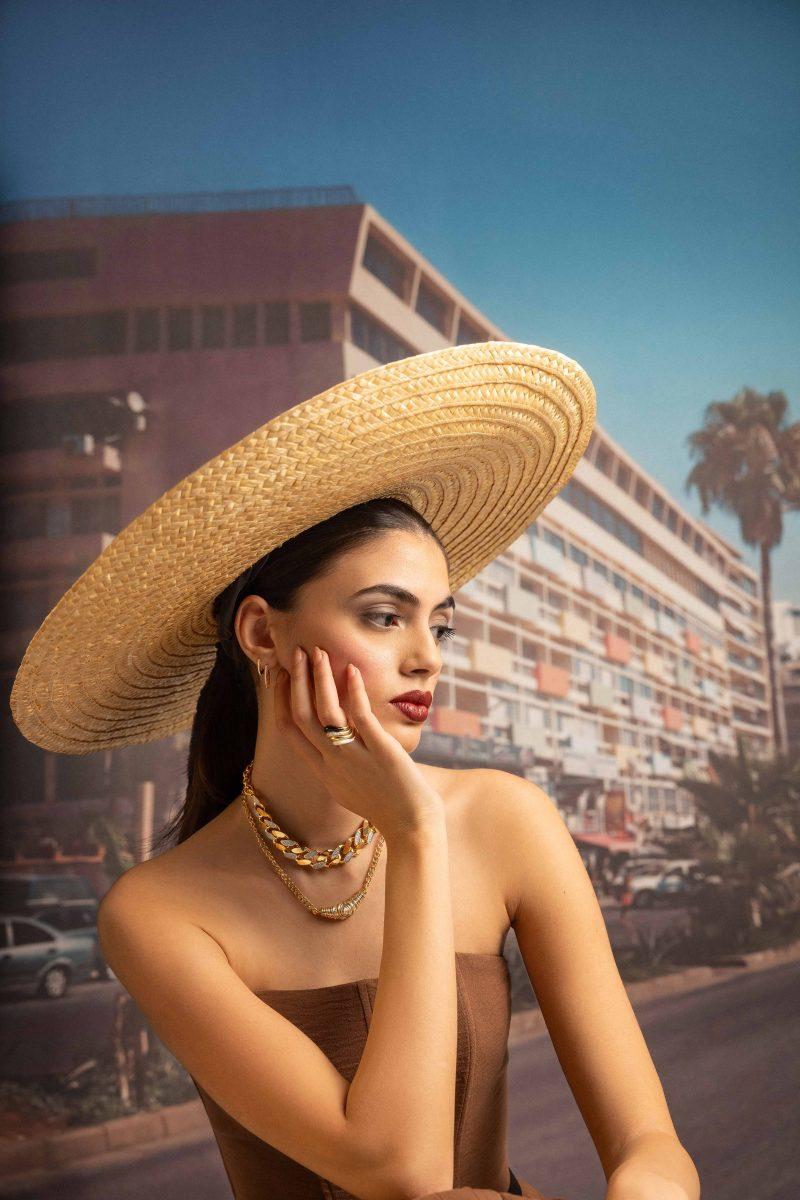 L'atelier Nawbar Karma Full Gold Statement Necklace
