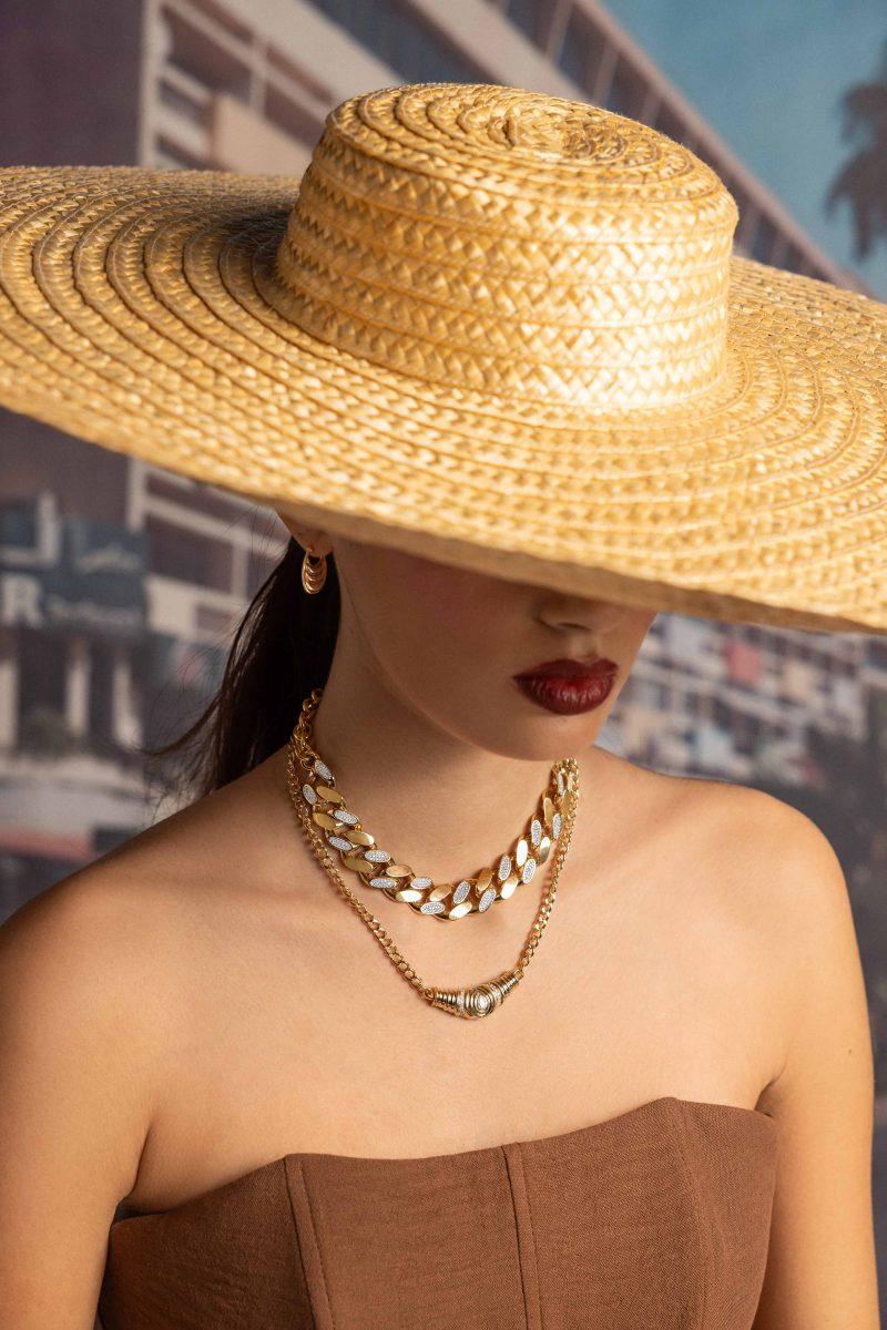 l'atelier nawbar Karma Full Gold Statement Necklace