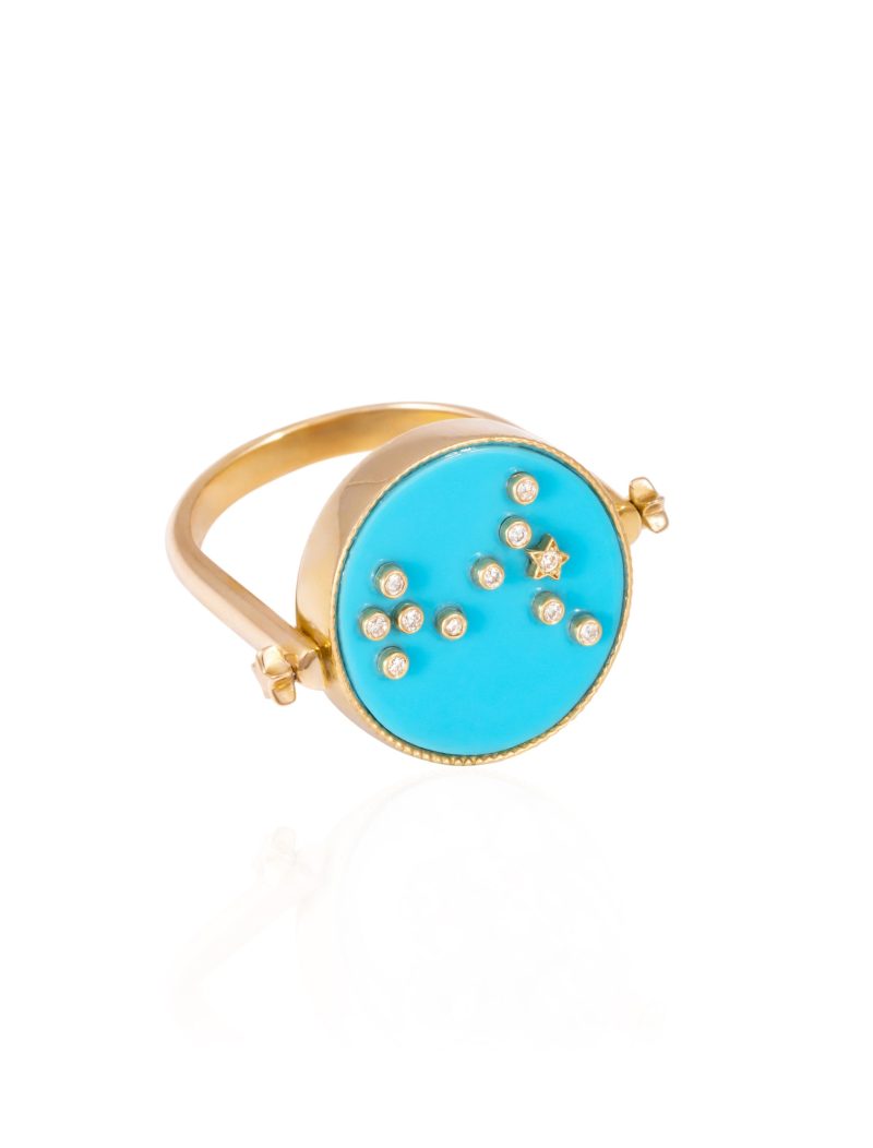 L'atelier Nawbar 3 In 1 Pisces Zodiac Ring