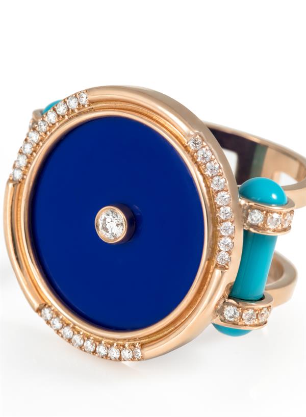 L'atelier Nawbar Amulet Round Cocktail Ring