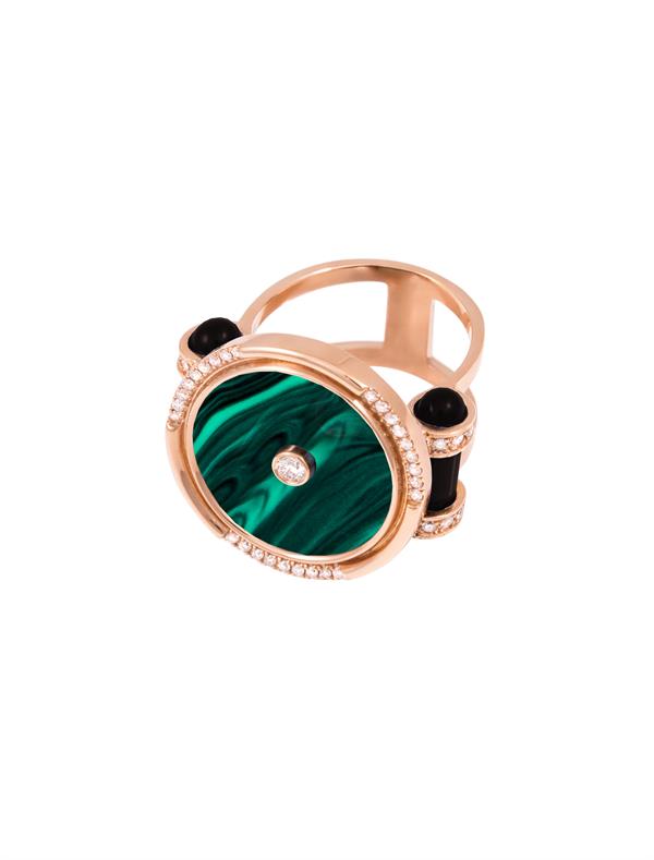 L'atelier Nawbar Amulet Round Cocktail Ring