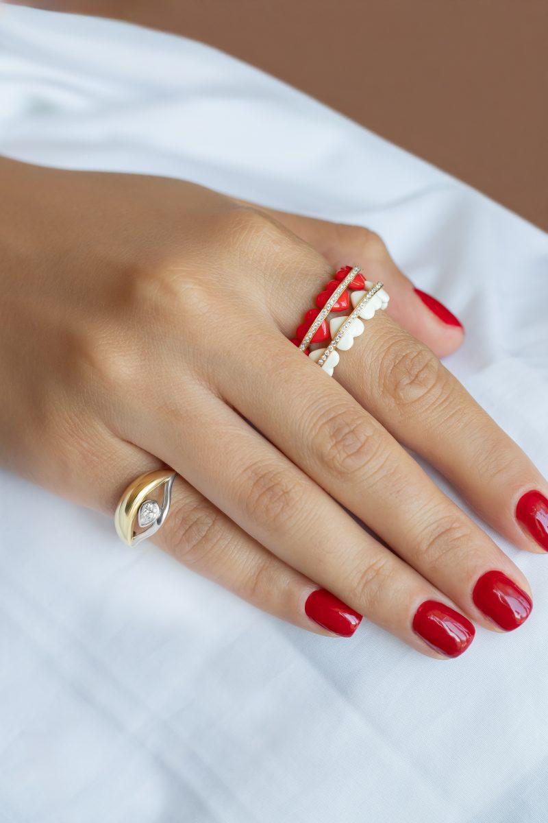 L'atelier Nawbar Atom Heart Ring