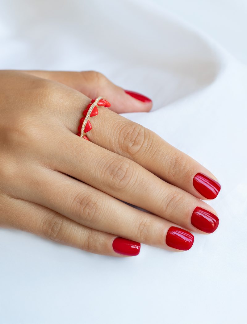 l'atelier nawbar Atom Heart Ring