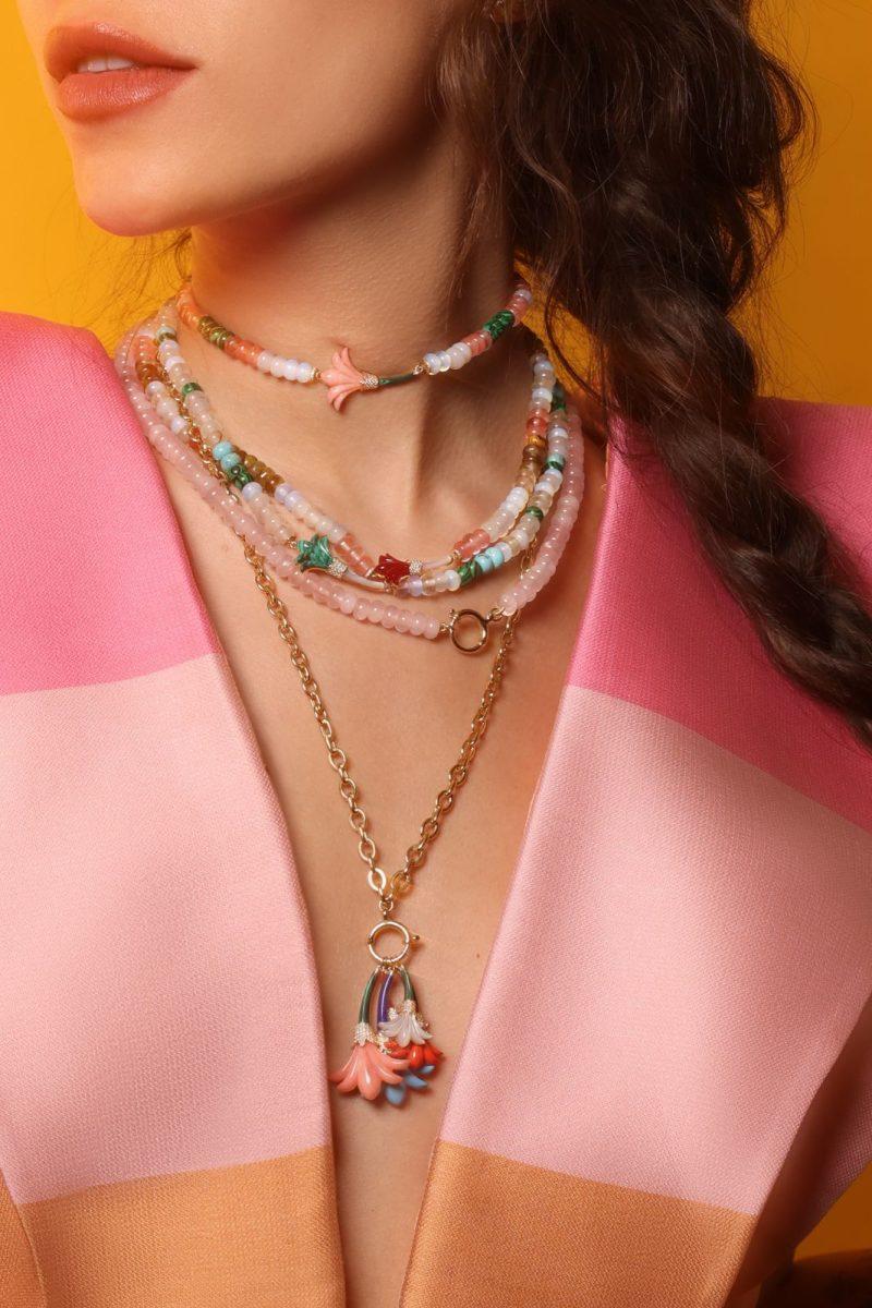 l'atelier nawbar Beaded Psychedeliah Necklace