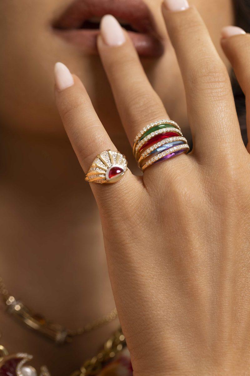 l'atelier nawbar Bloop Moon Ring