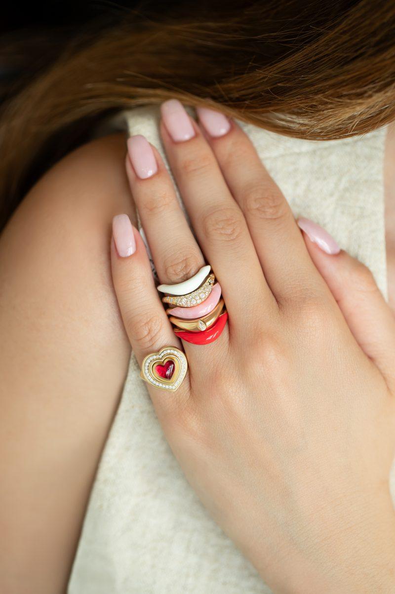 l'atelier nawbar Boa Full Diamond Ring