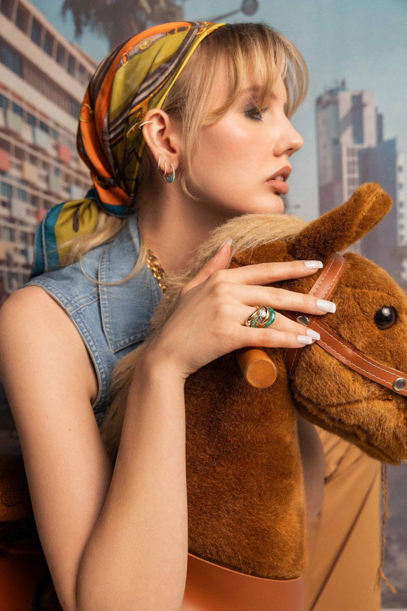 L'atelier Nawbar Boa Full Gem Ring