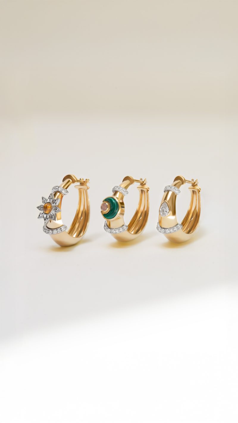 L'atelier Nawbar Buoy Star Seed Earrings