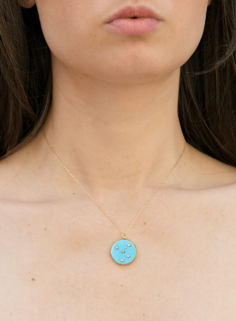 l'atelier nawbar Cancer Horoscope Pendant