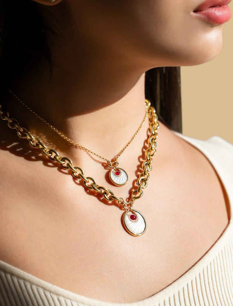 L'atelier Nawbar Circus Moon Necklace – Small