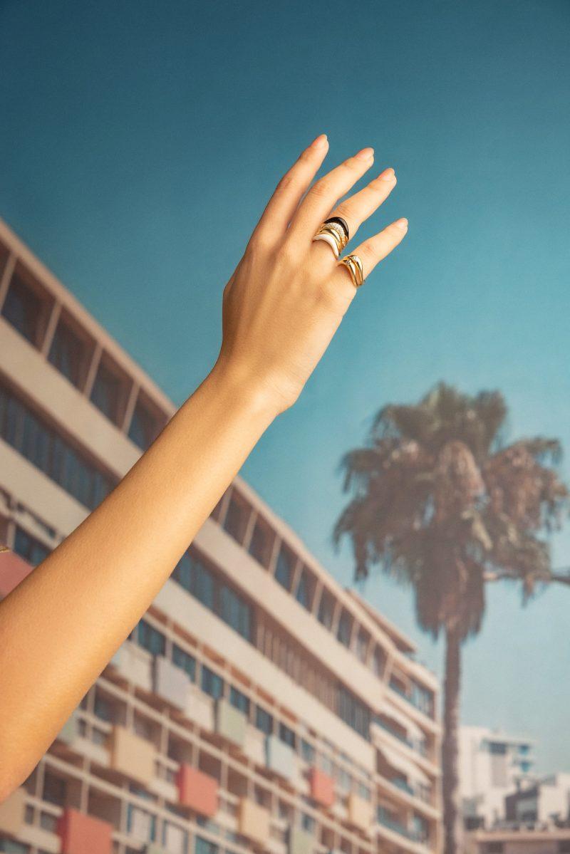 l'atelier nawbar Diamond Heart Boa Ring