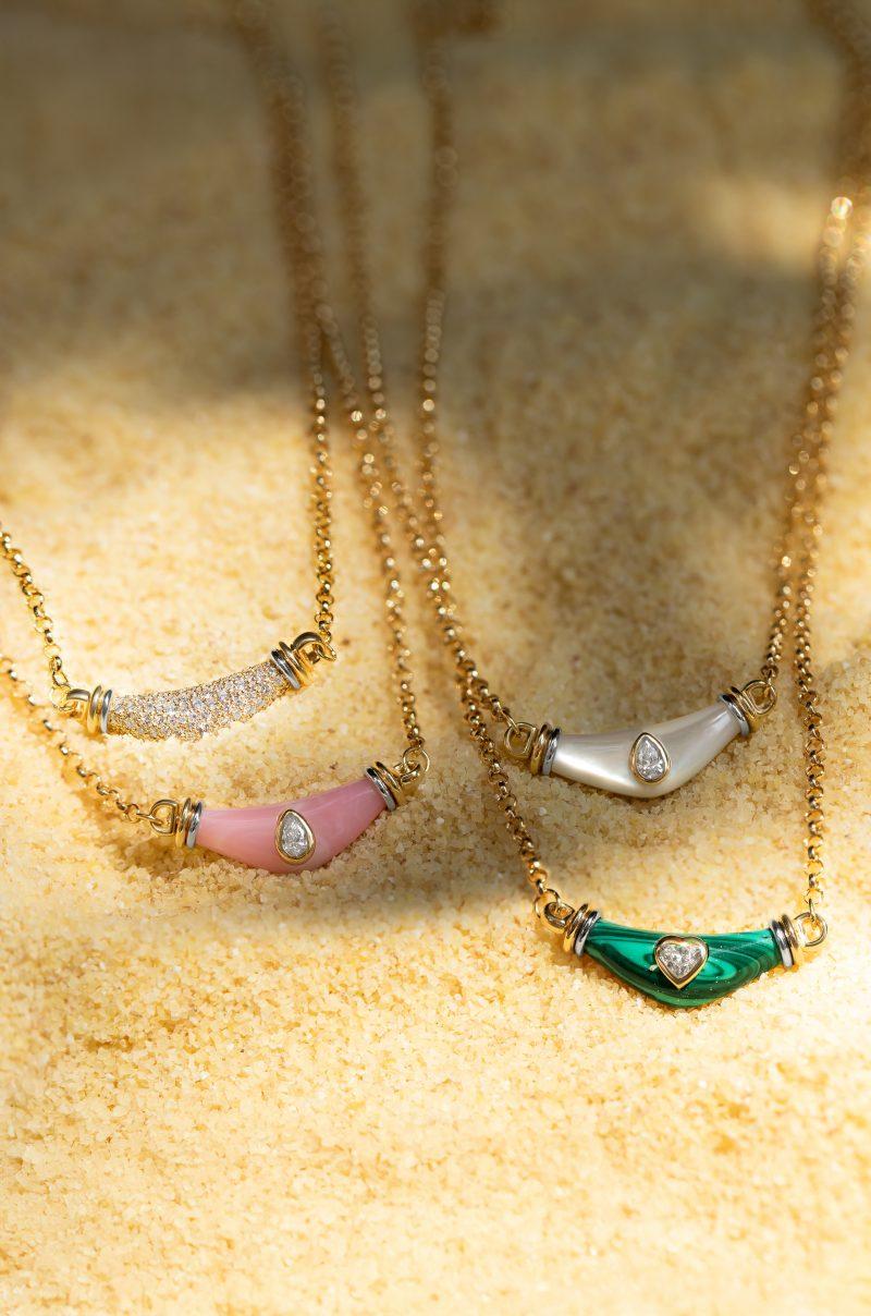 L'atelier Nawbar Diamond Heart Karma Necklace