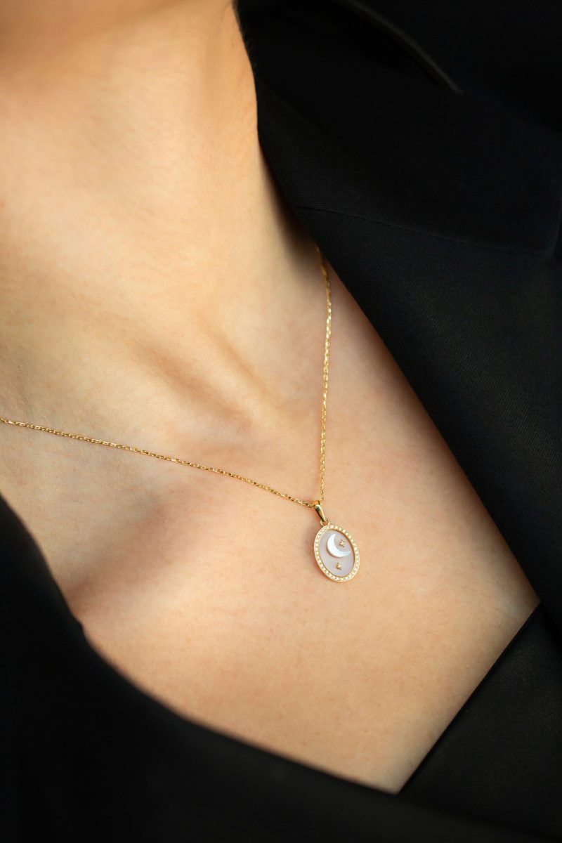 L'atelier Nawbar Diamond Hilal Pendant