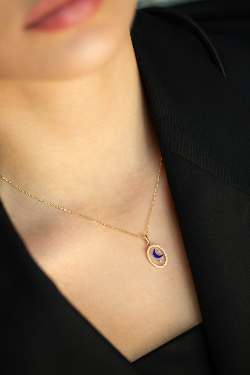 l'atelier nawbar Diamond Hilal Pendant