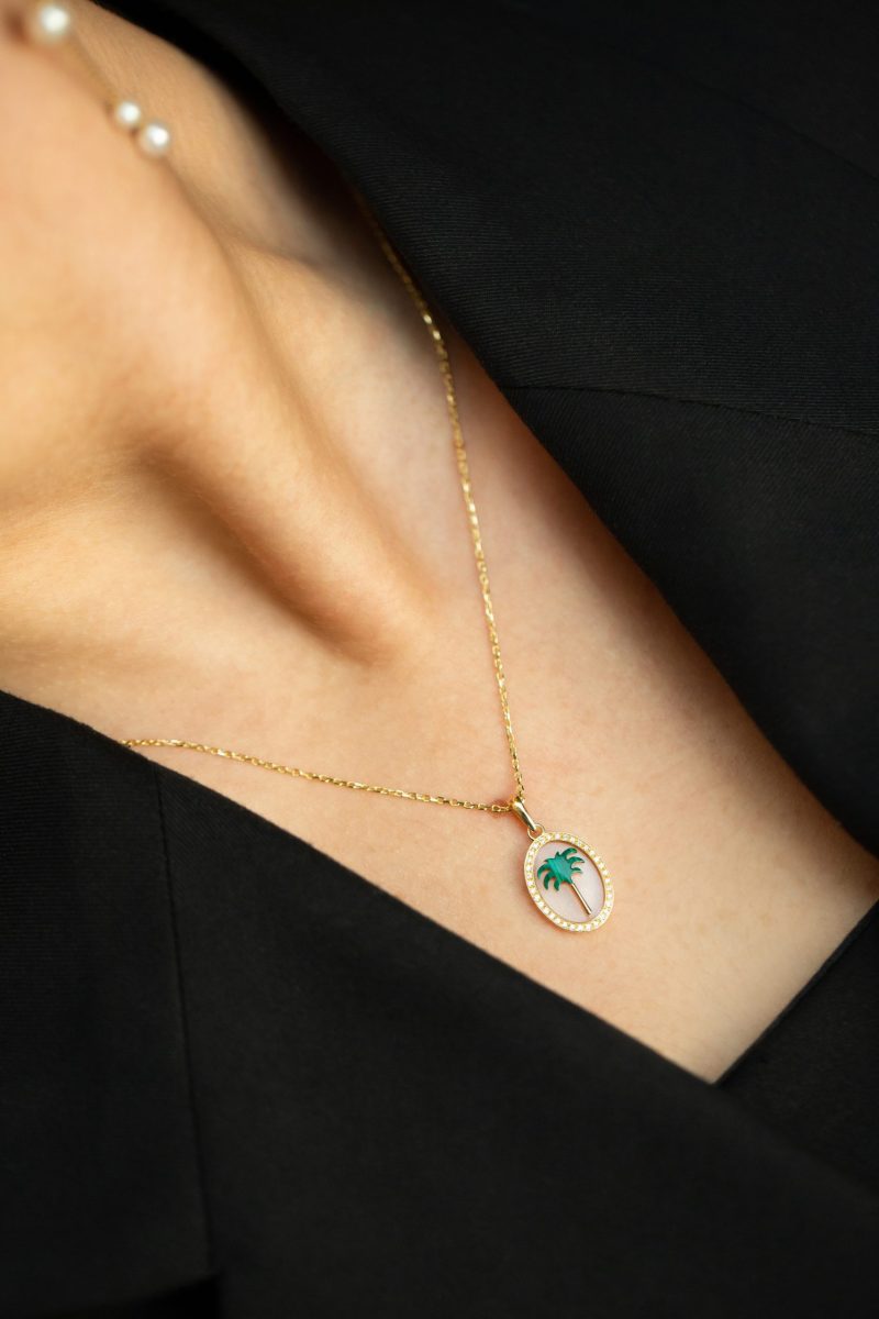 l'atelier nawbar Diamond Palm Pendant