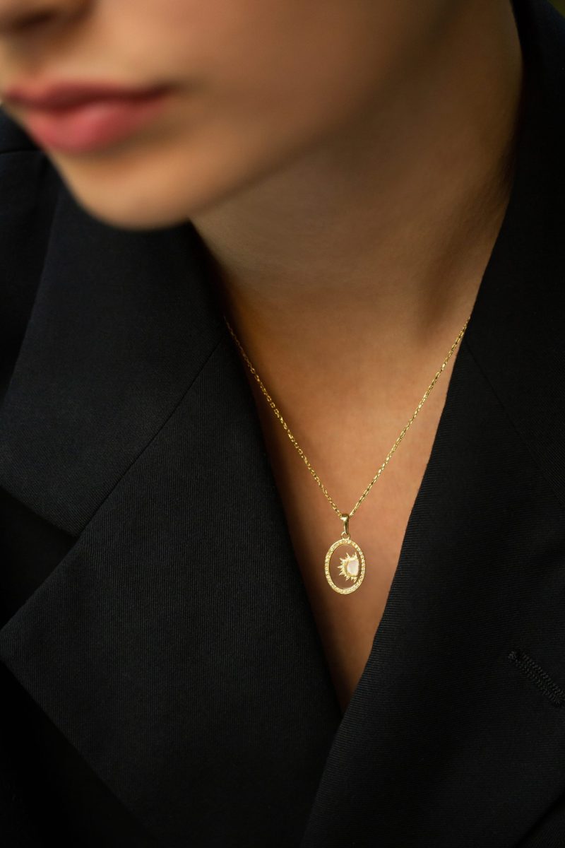 l'atelier nawbar Diamond Shams Pendant