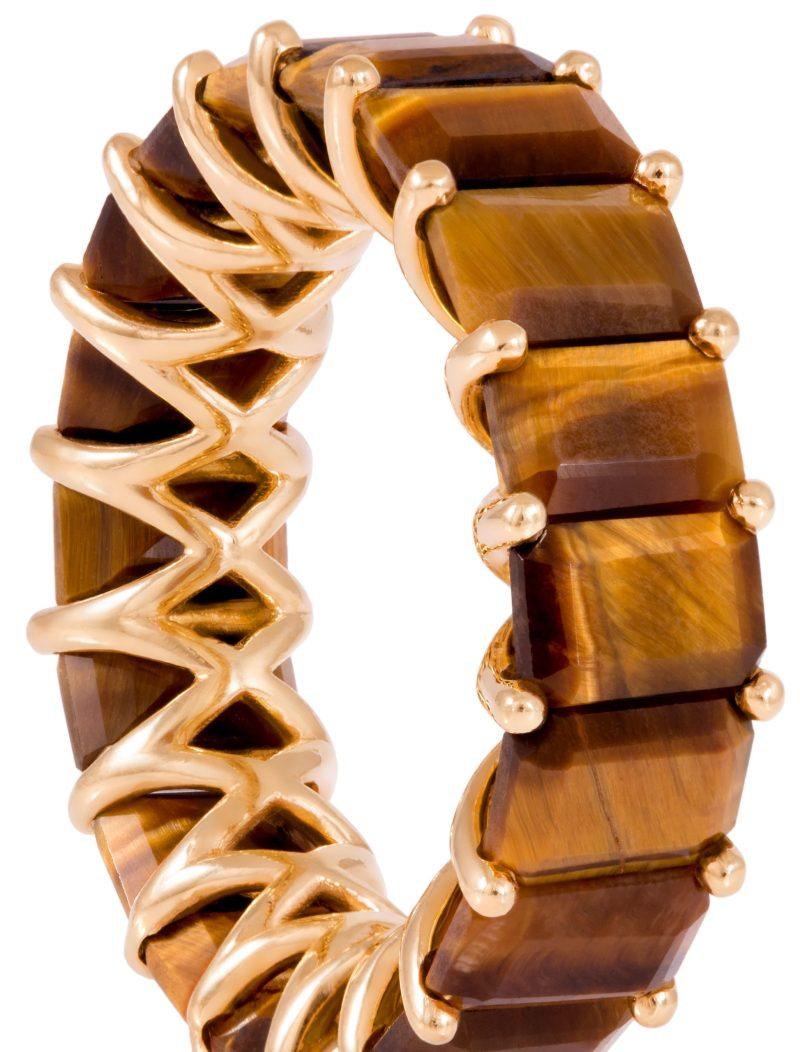 L'atelier Nawbar Duo Squares Band – Tiger Eye