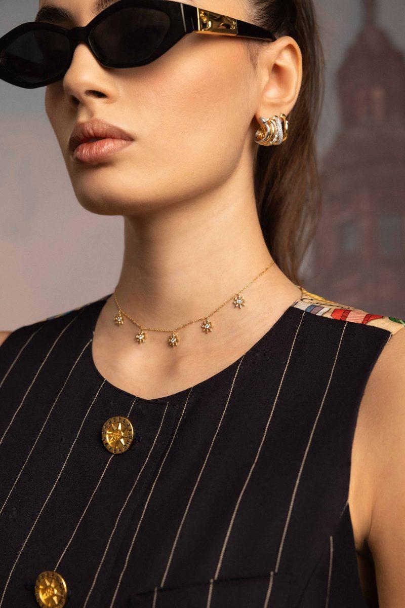 l'atelier nawbar Five Star Seed Diamond Necklace