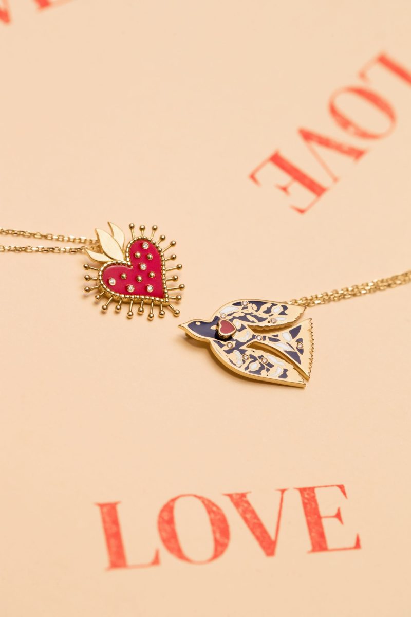 L'atelier Nawbar Flame Heart Necklace