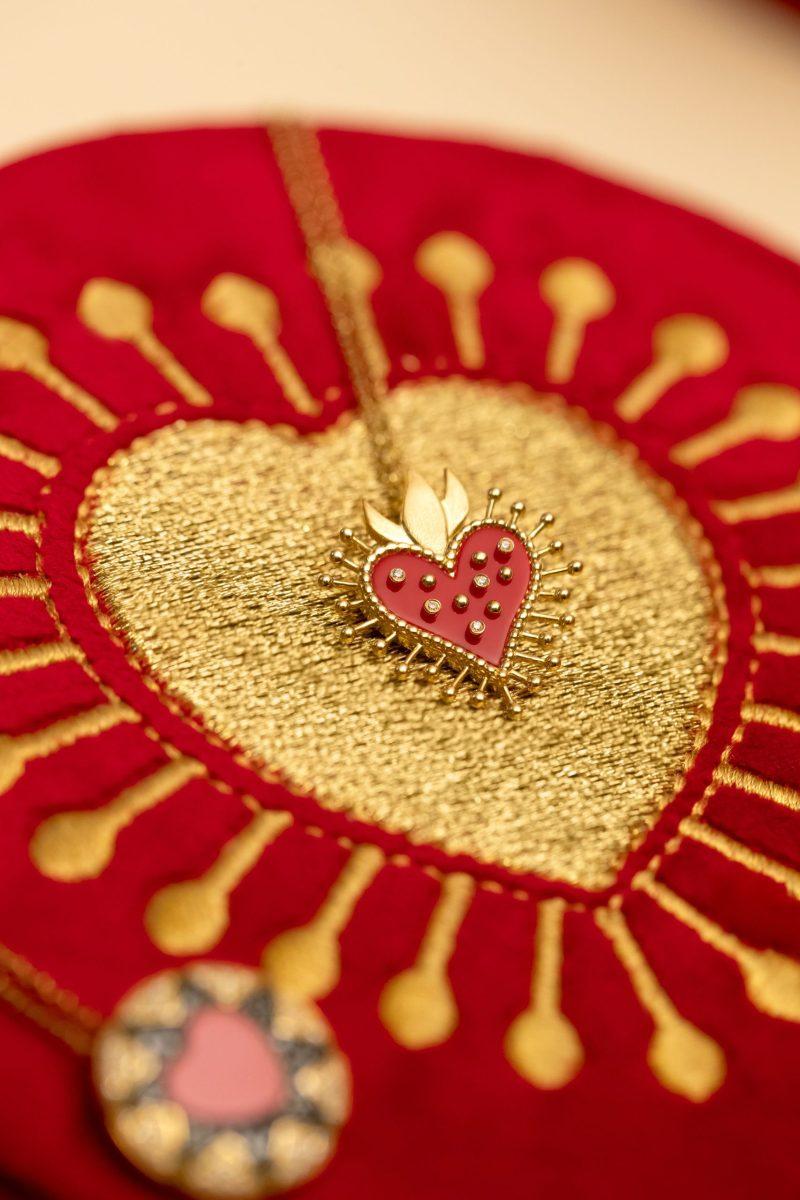 l'atelier nawbar Flame Heart Necklace