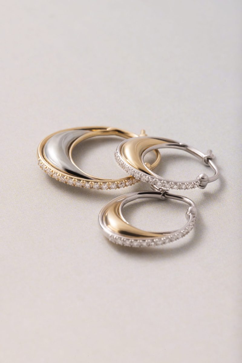 L'atelier Nawbar Gold Bloop Moon Earrings