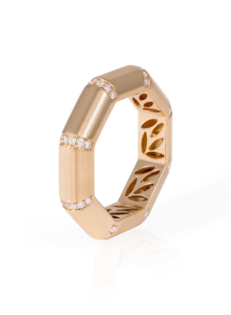 L'atelier Nawbar Golden Bamboo Ring