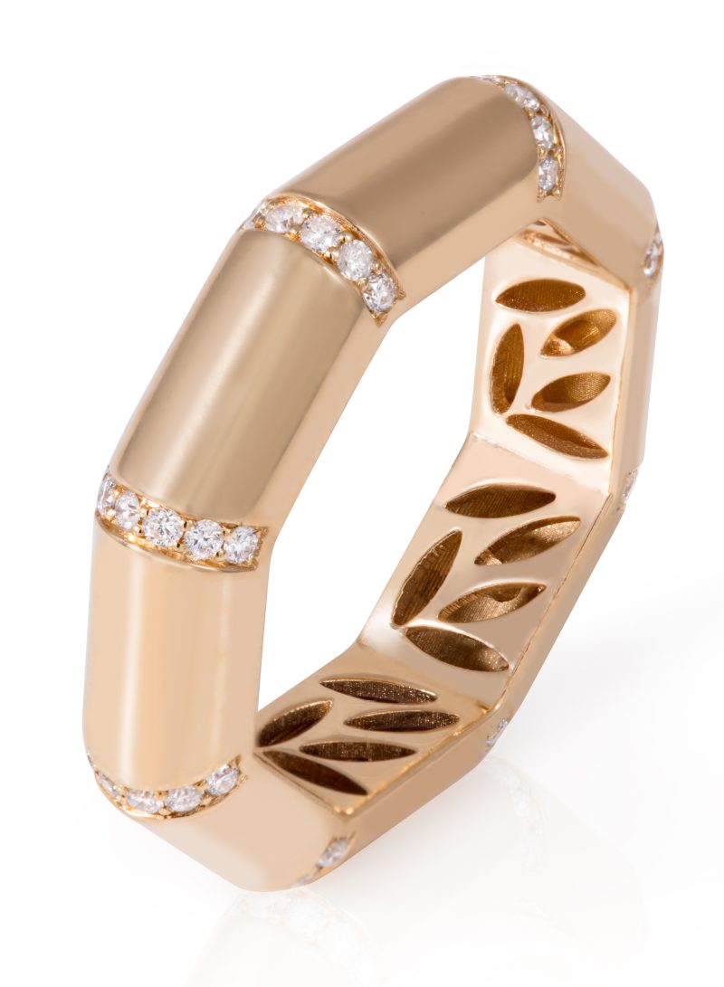 L'atelier Nawbar Golden Bamboo Ring