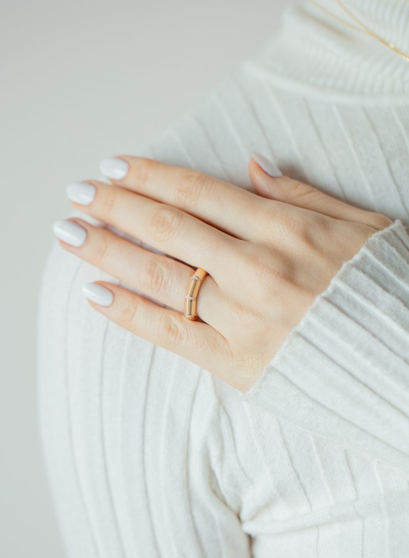 l'atelier nawbar Golden Bamboo Ring