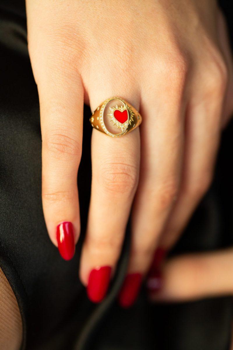 L'atelier Nawbar Heart On Biladi Ring