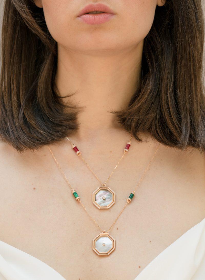 L'atelier Nawbar Hexagon Amulet Necklace