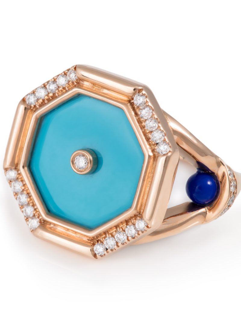 L'atelier Nawbar Hexagon Cabochon Pinky