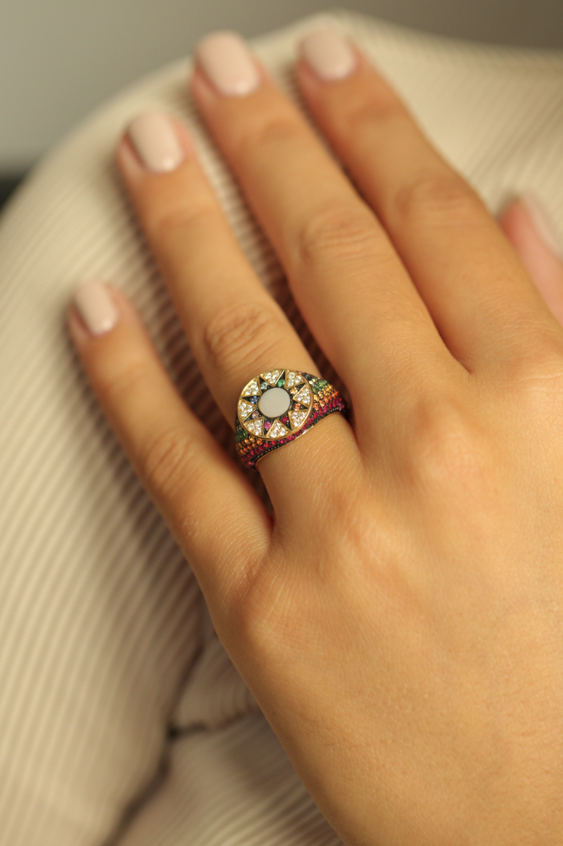 l'atelier nawbar Ibiza Rainbow Ring