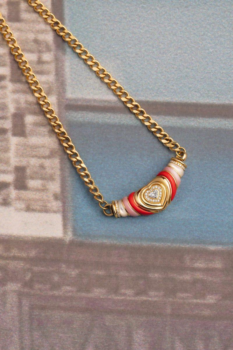 L'atelier Nawbar Karma Statement Heart Necklace