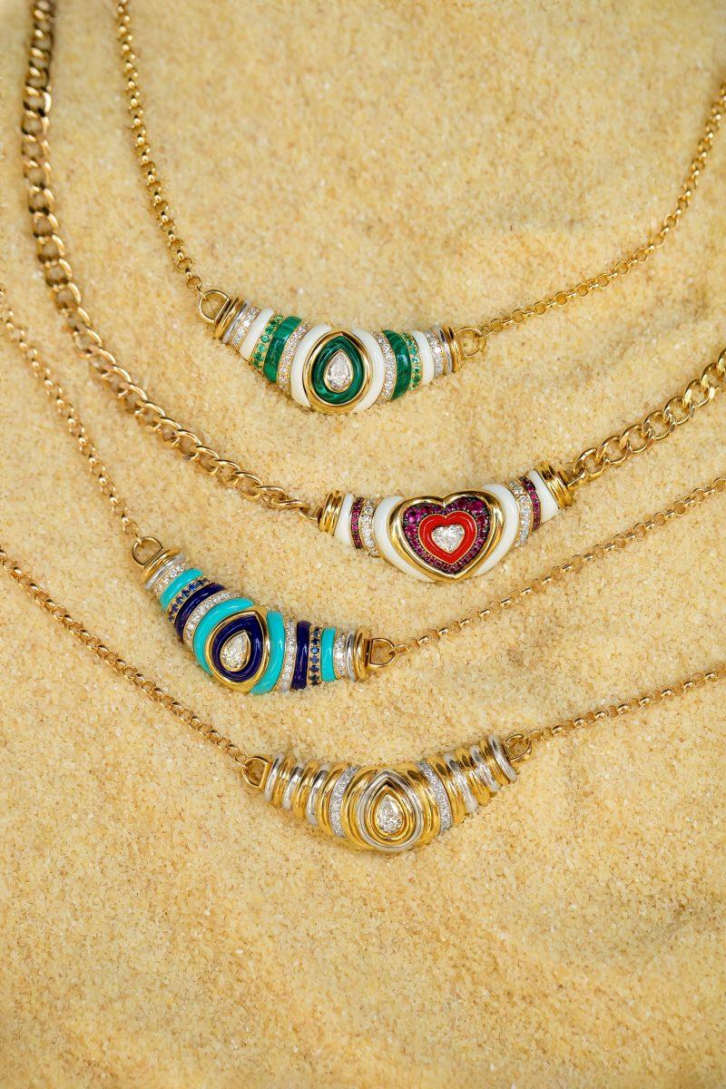 L'atelier Nawbar Large Karma Diamond Drop Necklace
