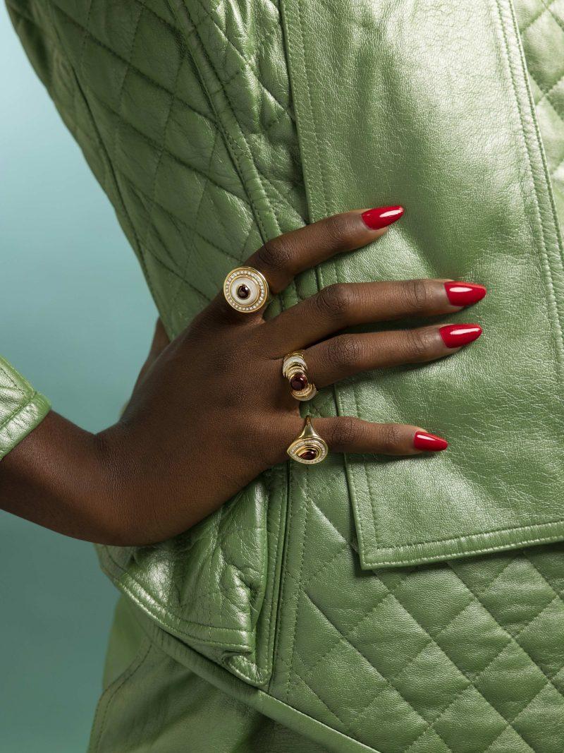 L'atelier Nawbar Mimette Double Stone Ring