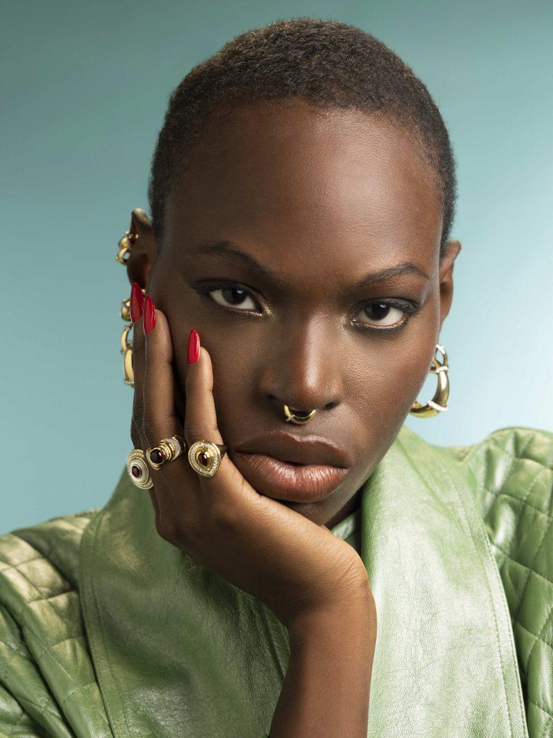 l'atelier nawbar Mimette Double Stone Ring