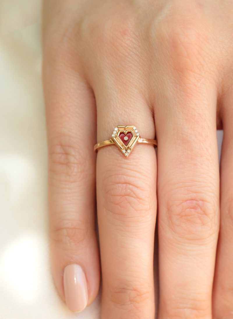 l'atelier nawbar Mini Heart Ring