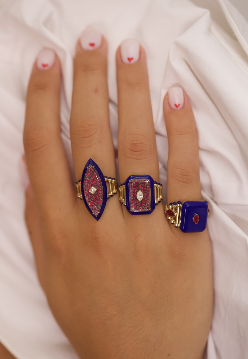 L'atelier Nawbar Moments In Peacock Ring