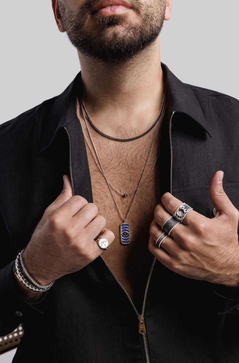 L'atelier Nawbar Single Atom Silver Necklace