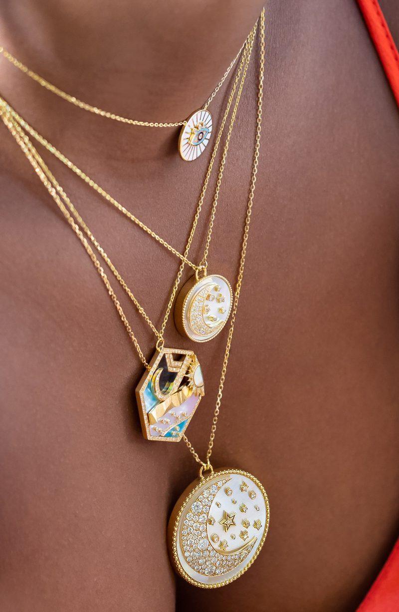 L'atelier Nawbar Spiral Eye Necklace