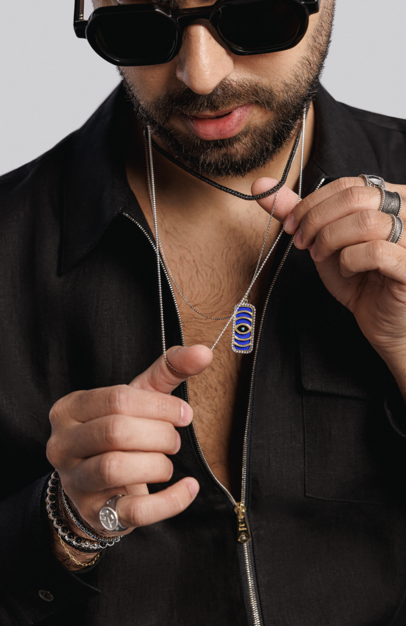 l'atelier nawbar Spiral Eye Necklace – Silver